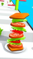 Poster Sandwich Stack Run 3D