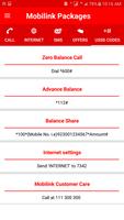 All Mobilink Packages : Jazz + Warid تصوير الشاشة 3