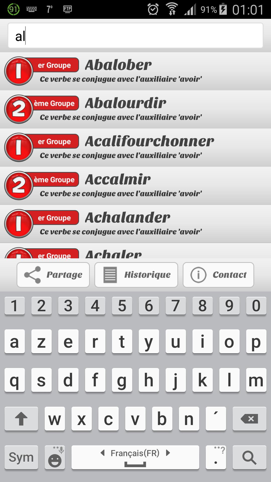 Conjugaison Sans Net For Android Apk Download