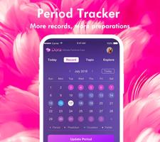 Period Tracker Dora capture d'écran 1