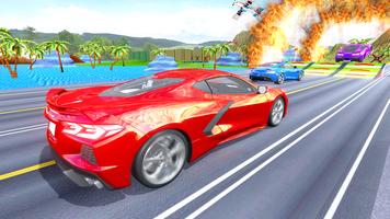 Stunt car driving: mega ramp poster
