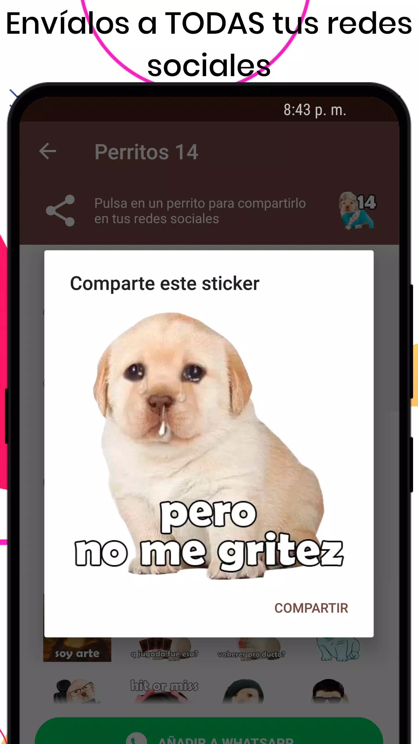 Descarga de APK de Stickers del Perrito Triste para Android