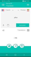 Translator of Persian to French text پوسٹر