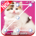 kitten Lock Screen Pattern Passcode Cute wallpaper simgesi