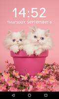 kitten Lock Screen Pattern Passcode Cute wallpaper Ekran Görüntüsü 2