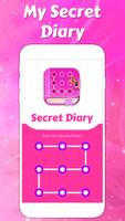 Secret diary with lock poster