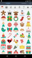 Christmas Xmas Stickers Affiche