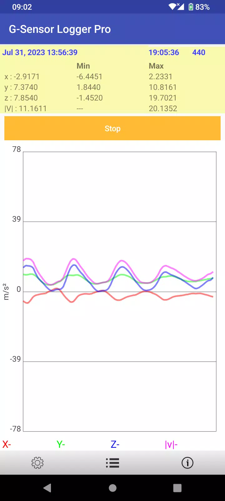 G-sensor Logger APK for Android Download