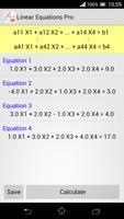 Equations Linéaires Pro capture d'écran 1