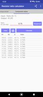 Resistor ratio calculator screenshot 2
