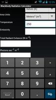 برنامه‌نما Blackbody Radiation Calculator عکس از صفحه