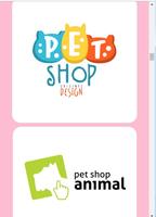 idéias de design de logotipo de loja de animais imagem de tela 2