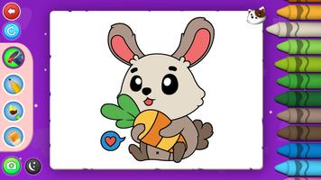 Cute Animals Coloring poster