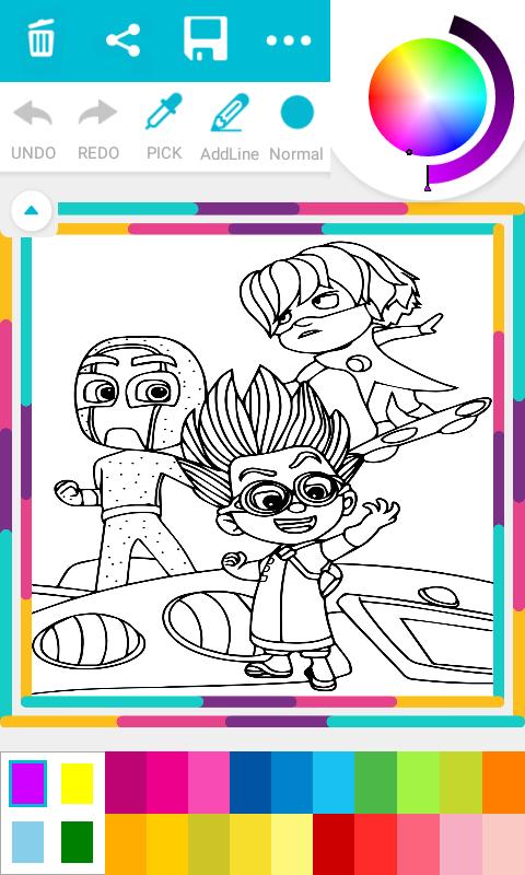 Download PJ Heroes Masks Coloring Pages for kids for Android - APK Download
