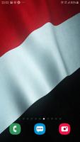 Yemen Flag Live Wallpaper capture d'écran 1