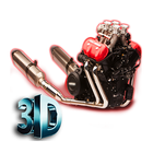 Motorcycle Engine V6 3D icon