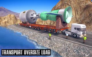 Ponadgabarytowy Cargo Transporter Truck Simulator plakat