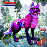Wolf Sim: Offline Animal Games icône