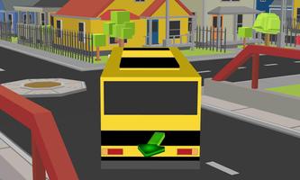 blocky city school bus parker اسکرین شاٹ 2