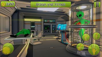 Green Alien Prison Escape Game 2021 स्क्रीनशॉट 1