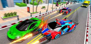 Police Car Racing Simulator: Traffic Shooting Game