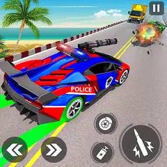 Police Car Racing Simulator: Traffic Shooting Game