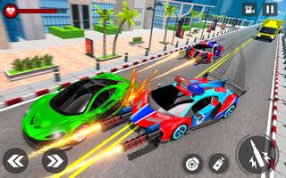 Police Car Racing Simulator: Traffic Shooting Game اسکرین شاٹ 3
