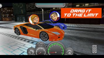 Drag  автомобильные гонки 3D постер