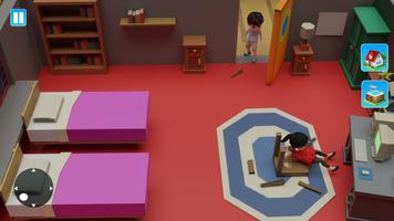 vecino aterrador 3d: juego de Poster