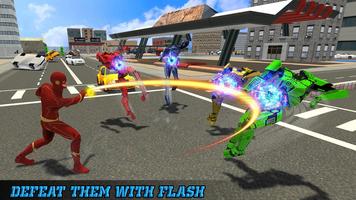 Flying Flash Light Speed Super Hero Games poster