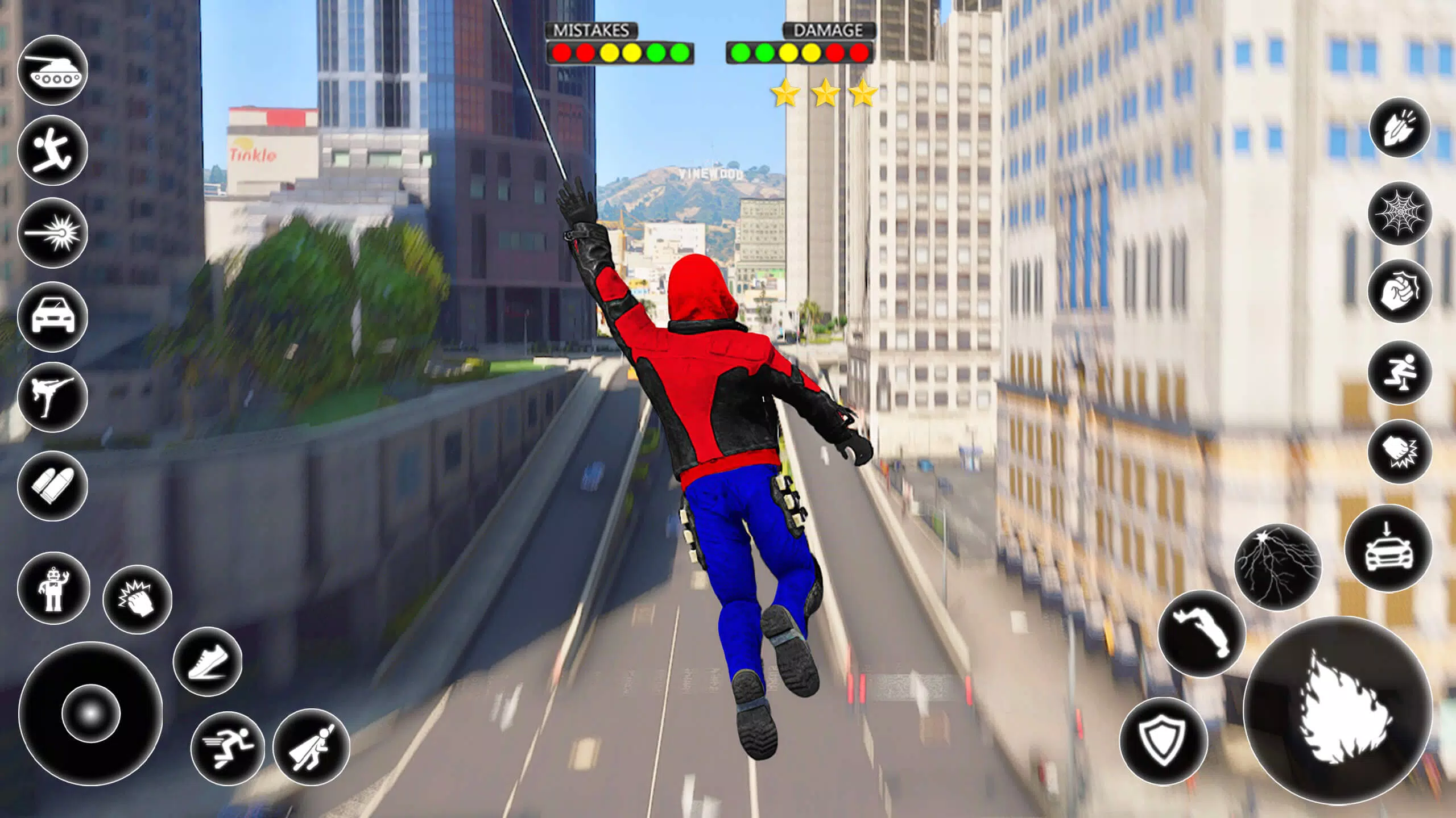 Aranha Corda Herói Jogos 3D, Vice Cidade Gângsteres Super heroi