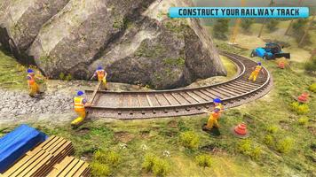 Juego de construcción de tren Poster