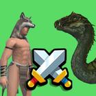 Merge Warior Dino monsters icono