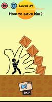 Draw to Save StickMan Poster