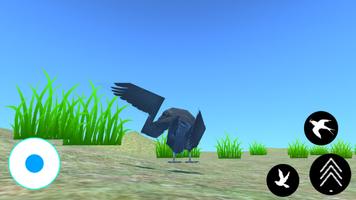 Crow Bird Flying Simulator الملصق