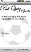 Pub Quiz Sports ภาพหน้าจอ 1