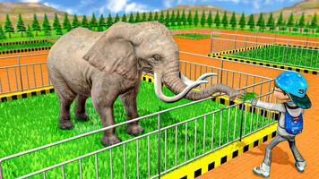 Modern Family Planet Zoo - Animal Park 3D Game 海报