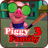 Piggy Family 3 : Scary Neighbor Obby House Escape icono
