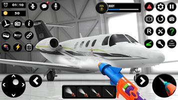 Flight Pilot Plane Wash Game screenshot 1