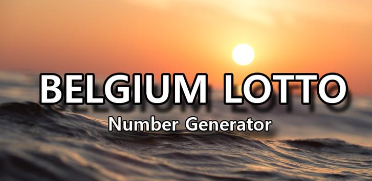 Belgium lotto - Number generat poster
