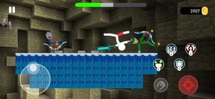 Stickman Fighting in Craft poster