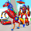 Ramp Car Robot Transform Horse Robot Games 2021