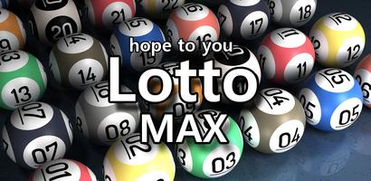 LottoMax - Canada , Number generator Max Lotto Affiche