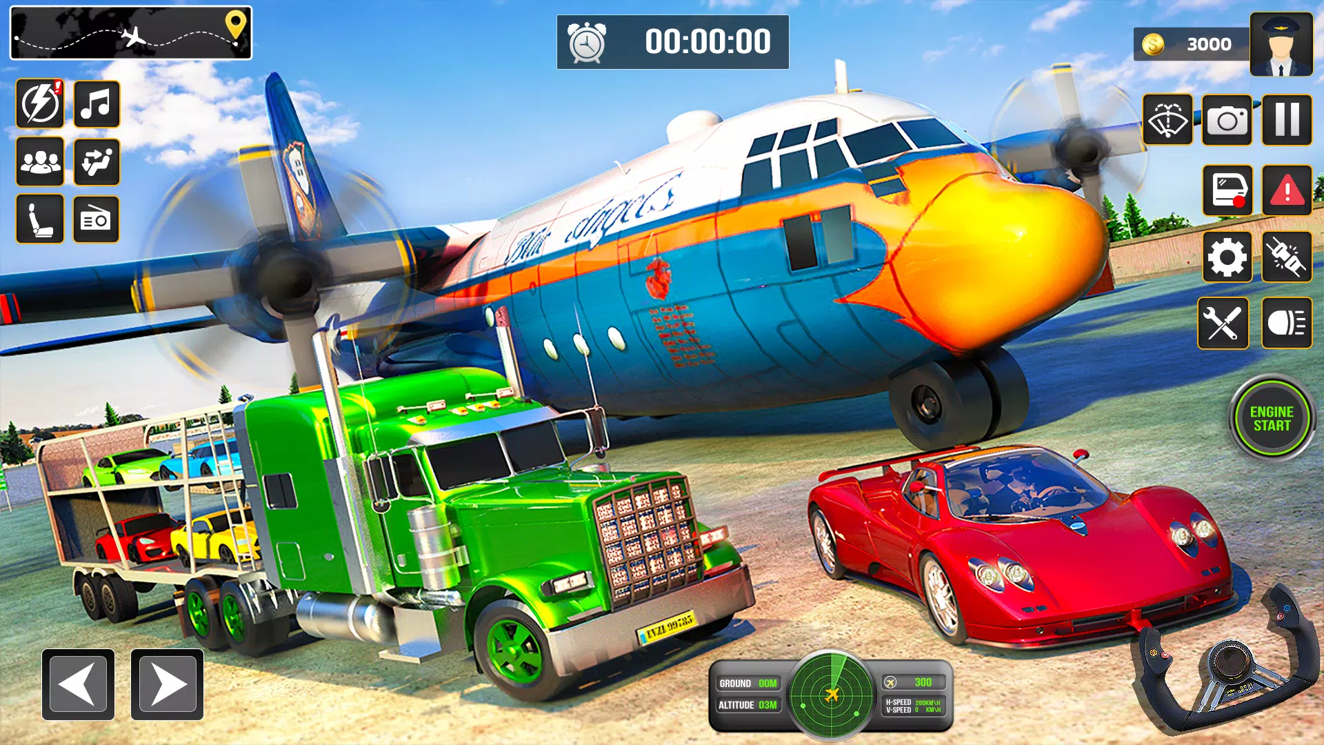 Jogo de carro aviões caminhões 