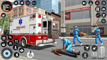 ألعاب طبيب الإنقاذ الإسعاف الملصق