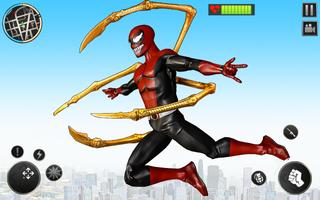 Flying Spider Hero Man Games Poster
