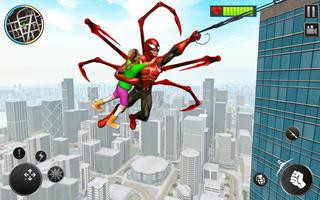 Flying Spider Hero Man Games captura de pantalla 2
