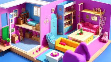 3 Schermata Doll House Design: Girl Games
