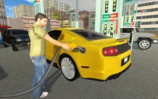 Car Driving Games: Gas Station Affiche