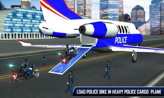 Police Plane Moto Transporter скриншот 2